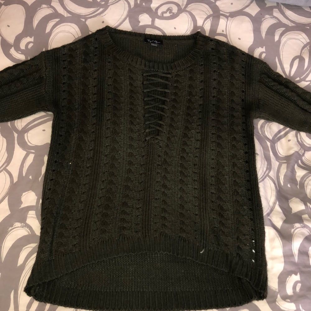 Green Knit Sweater
